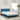 Bedframe met LED zonder matras fluweel blauw 140x190 cm