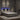 Bedframe "Viana" met LED zonder matras wit en zwart 140x200 cm