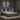 Bedframe "Viana" met LED zonder matras wit en zwart 160x200 cm