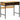 Schrijfbureau met plank Bruin 80 x 50 x 75 cm massief mangohout