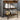 Keukentrolley 60x48x89,5 cm bewerkt hout gerookt eikenkleurig