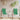 Stoelkussens 2 st hoge rug oxford stof groen