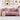 Bank met kussens 2-zits fluweel roze