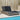 Ligbed met kussens 114x205x73 cm poly rattan grijs