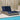Ligbed met kussens grijs 114x205x73 cm poly rattan