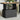 Tuintafel 90x55x71 cm poly rattan en massief acaciahout zwart