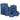 5-delige Kofferset stof blauw