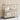 Keukentrolley 3-laags poly rattan en massief acaciahout beige