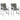 Stoelkussens 2 st lage rug 100x50x7 cm stof donkergrijs
