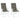 Stoelkussens 2 st hoge rug 120x50x4 cm stof donkergrijs