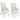 Stoelkussens 2 st hoge rug 120x50x4 cm stof gemêleerd crème