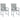 Stoelkussens 2 st lage rug 100x50x4 cm stof lichtgrijs