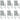 Stoelkussens 6 st lage rug 100x50x4 cm stof lichtgrijs