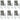 Stoelkussens 6 st lage rug 100x50x4 cm stof donkergrijs