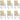 Stoelkussens 6 st lage rug 100x50x4 cm stof gemêleerd beige