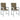 Stoelkussens 2 st lage rug 100x50x4 cm stof gemêleerd taupe