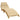 Ligbedkussen 186x58x4 cm stof gemêleerd beige