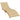 Ligbedkussen 200x50x4 cm stof gemêleerd beige