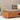 Tuinvoetenbank 62x63,5x32 cm massief grenenhout wasbruin