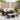 4-delige Loungeset met kussens poly rattan bruin