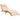 Ligbed met kussen massief acaciahout beige