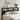 Hoofdbordkast met LED-verlichting 200x17x102 cm zwart
