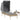 Ligbed met luifel en tafel poly rattan beige