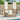 Ligbed tweepersoons met dak en gordijn poly rattan beige