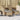 Tuinbank 2-zits met tafel en voetenbanken poly rattan beige
