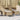 Tuinbank 2-zits met tafel en voetenbanken poly rattan beige