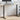 Zit-sta bureauframe (94-135)x60x(70-114) cm staal zwart