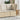 Tuinhoekbank met kussens poly rattan beige