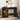 Bureau 102x50x75 cm bewerkt hout gerookt eikenkleurig