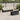 8-delige Loungeset met kussens poly rattan zwart