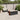 6-delige Loungeset met kussens poly rattan zwart