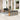 6-delige Loungeset met kussens poly rattan grijs