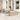 7-delige Loungeset met kussens poly rattan beige