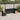 6-delige Loungeset met kussens poly rattan zwart