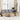 6-delige Loungeset met kussens poly rattan beige