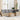 6-delige Loungeset met kussens poly rattan beige