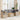 6-delige Loungeset met kussens poly rattan beige