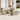 9-delige Loungeset met kussens poly rattan beige