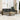 5-delige Loungeset met kussens poly rattan grijs