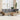 7-delige Loungeset met kussens poly rattan beige