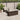 6-delige Loungeset met kussens poly rattan bruin