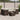 7-delige Loungeset met kussens poly rattan bruin