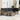 7-delige Loungeset met kussens poly rattan grijs