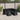 6-delige Loungeset met kussens poly rattan zwart