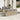 6-delige Loungeset met kussens poly rattan beige