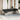 7-delige Loungeset met kussens poly rattan lichtgrijs